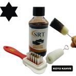 Srtfootcare Süet Nubuk Ayakkabı Bakım Boyası 110 gr ve 4 Yönlü Temizleme Fırçası - Koyu Kahve