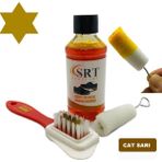 Srtfootcare Süet Nubuk Ayakkabı Bakım Boyası 110 gr ve 4 Yönlü Temizleme Fırçası - Sarı