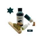 Srtfootcare Süet Nubuk Ayakkabı Bakım Boyası 110 gr ve Süet Temizleme Tel Fırça - Yeşil