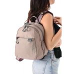 Ss 6009 Suya Dayanıklı Paraşüt Kumaş 4 Gözlü Laptop Bölmeli Seyahat İş Okul Sırt Çantası Kum