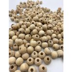Sscglow 12 Mm Ham İşlenmemiş Ahşap Boncuk – 100 Gram (150 Adet )