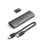 SSD M.2 NVMe Muhafaza USB 3.1 Gen 2 için PCI-e, Lemorele m2 SSD NVMe Muhafaza USB Thunderbolt Sabit Sürücü Muhafazası, UASP 2230, 2242, 2260, 2280 M Anahtar ve B+M Anahtar (10Gbps) ile Uyumlu