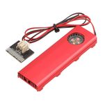 Ssd Soğutucu, M.2 Ssd Soğutucu Dörtlü ısı Dağılımı 7000rpm Verimli Sessiz Soğutma Ssd Nvme Soğutucu 5v Fan Ve Sata Portu Ile(Kırmızı)