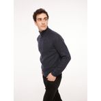 Sseinse Balıkçı Yaka Slim Fit Mavi Erkek Kazak MI2565SS