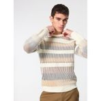 SSEINSE Bisiklet Yaka Slim Fit Kazak, M, 5003235761, Ekru, Erkek