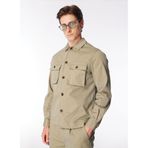 SSEINSE Slim Fit Gömlek Ceket Su Yeşili, L, GBE939SS, Su Yeşili, Erkek