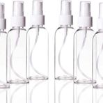 Ssepetlesene 12 Adet Sert Plastik 100Ml Boş Sprey Kolonya Dezenfektan Şişesi - 100 Ml