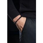 Ssilhoutte Doğaltaş Sertifikalı Doğal Taş Kadın Erkek Bileklik Unutkanlık Ve Stres Bilekliği Hematit Granat Oniks Unisex (Çok Renkli)