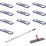 Sska Orlon Mavi Statik Toz Mop Takımı 50 cm- 10 Adet Mop + Mop Tutucu + Sap