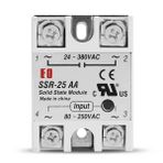 SSR-25AA Ssr Röle Ac Çıkış Ac Tetik 25A Ac 24-380V Tek Fazlı Solid State Röle Elektronik Anahtar