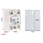 SSR-25DA Ssr Röle Ac Çıkış Dc Tetik 25A Ac 24-380V Tek Fazlı Solid State Röle Elektronik Anahtar Termostat Resiztans Motor Lamba Makine
