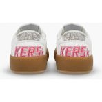 Sstar Beyaz Gümüş Kız Çocuk Cırtlı Bantlı Sneaker Spor Ayakkabı - Beyaz - Pembe
