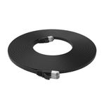 S/STP CAT7 PNI U7200B düz ağ kablosu, 2 x RJ45, 4 çift tel, 32AWG, bakır, 10 Gbps, 600 MHz, 20 m, siyah