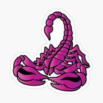SSTS PRINT Pembe Akrep, Duvar, Dizüstü Bilgisayar, Hücre, Kamyon için Dövme Çıkartma Çıkartması, Pencereler, Arabalar, Kamyonlar için 12,7 cm