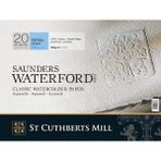 St Cuthberts Mill Saunders Waterford Suluboya Defteri Blok Soğuk Baskı - Orta Doku 300 gr 26 x 36 cm 20 Yaprak