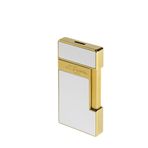 St Dupont 028004 Slimmy Shiny White Lacquer Çakmak