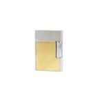 St Dupont 18601 Ligne 2 Small Platinium and Brushed Gold Çakmak