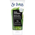 St. Ives Siyah Nokta Temizleyici Yüz Scrub Siyah Noktaları Temizler Gözenekleri Açar Yeşil Çay Bambu Yağsız Salisilik Asit Akne İlacı,%100 Doğal Eksfoliant Ile Üretilmiştir
