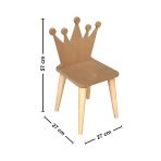 St Koleksiyon Hobi Antika Ahşap Ham Mdf 18 Mm Aktivite Ve Etkinlik Çocuk Sandalyesi Çs04
