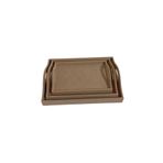 st koleksiyon hobi antika MDF üçlü set halinde tepsi