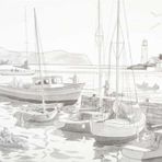 St.Petersburg Sonnet Desenli 30x40 cm Harbour Tuval