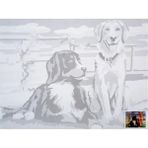 St. Petersburg Sonnet Desenli Pres Tuval 30X40 cm Dogs 141764