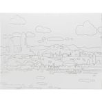 St. Petersburg Sonnet Desenli Pres Tuval 30X40 cm Landscape-2 DK13701-B