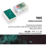St. Petersburg White Nights Tam Tablet Sulu Boya 985 Green Shimmer