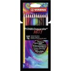 stabilo aquacolor arty 12 renk kuru boya kalemi 1612/1-20 - Yok