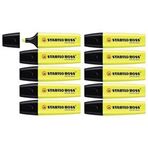 Stabilo Boss 10 Adet Sarı Pastel Fosforlu Kalem