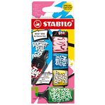 STABILO Boss Mini by Snooze One markör ve markör, 5'li paket, pembe, mavi, sarı, yeşil ve siyah