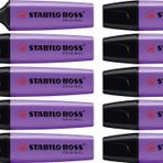Stabilo Boss Original 10'lu Paket Lavanta Fosforlu Kalem