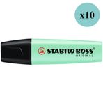 Stabilo Boss Original Pastel Yeşil Fosforlu Kalem 10 Adet