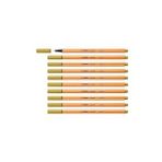 Stabilo İnce Keçe Uçlu Kalem 88 Point 0.4 MM Açık Haki Fineliner Kalem (10 Lu Paket)