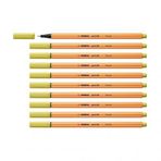 Stabilo İnce Keçe Uçlu Kalem 88 Point 0.4 MM Hardal Fineliner Kalem (10 Lu Paket)