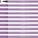 Stabilo Pen 68 10 Adet Mor Keçeli Kalem