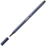 Stabilo Pen 68-98 Mavi Siyah Keçe Uçlu Kalem