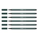STABILO Pen 68 keçeli kalem, çizgi kalınlığı: 1,0 mm, yeşil toprak VE=6