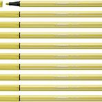 Stabilo Pen 68 Premium keçeli kalem, 10'lu paket, hardal