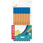 Stabilo Point 88 Fineliner 10'lu Mavi Kalem