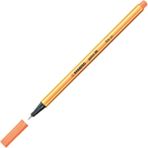 Stabilo | Point 88 Fineliner Kalem, 0.4 mm Uç, Kayısı, Metal Destekli Uç, Altıgen Tasarım - Turuncu - Kahverengi