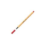 Stabilo | Point 88 Fineliner Kalem, 0.4 mm Uç, Kırmızı, Metal Destekli Uç, Altıgen Tasarım