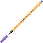 Stabilo | Point 88 Fineliner Kalem, 0.4 mm Uç, Mor, Metal Destekli Uç, Altıgen Tasarım
