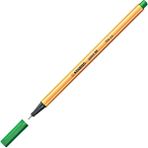 Stabilo | Point 88 Fineliner Kalem, 0.4 mm Uç, Yeşil, Metal Destekli Uç, Altıgen Tasarım