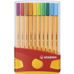 STABILO point 88 - İnce Keçe Uçlu Kalem - ColorParade - Çeşitli Renkler - 20 adet