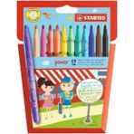 stabilo power 12 renk keçeli kalem askılı 280/12-01 - Yok