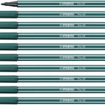 STABILO Premium keçeli kalem - STABILO Pen 68 - 10'lu paket - mavi-yeşil