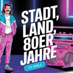 Stadt, Land, 80er Jahre – 115 Spiele: Stadt, Land, Fluss 80er Jahre – Spielblock für Fans der Achtziger | Retro-Quiz Spiel mit Nostalgie