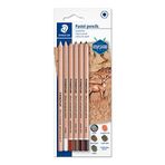 Staedtler 100P-SBK6 Mars Lumograph 6 Adet Pastel Kurşun Kalem