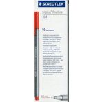 Staedtler 334 SB10 Üçlü Fineliner kalem, çeşitli renklerde